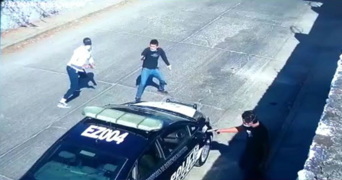 FUERTE VIDEO: Un Policía Es Ejecutado Por 3 Sujetos Mientras Se ...