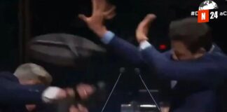 ¡Caos en el debate de São Paulo! Candidato golpeado con silla por rival