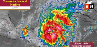 ¡Alerta máxima! Tormenta Tropical Nadine azota el sureste de México