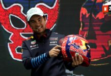 ¡Checo Pérez Entra a la Lucha Libre de la F1 con un Casco Espectacular!