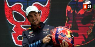 ¡Checo Pérez Entra a la Lucha Libre de la F1 con un Casco Espectacular!