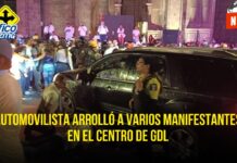 ¡Caos en las calles de Guadalajara! Conductor imprudente atropella a manifestantes en apoyo a la mujer
