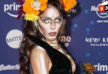 ¡Danna Paola Deslumbra como Catrina en la Fiesta de Halloween de Heidi Klum!