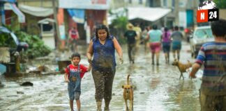 Lluvias intensas azotan México: 17 estados en alerta meteorológica