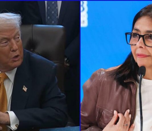 Trump califica a Delcy Rodríguez como “fantástica” en llamada clave sobre Venezuela